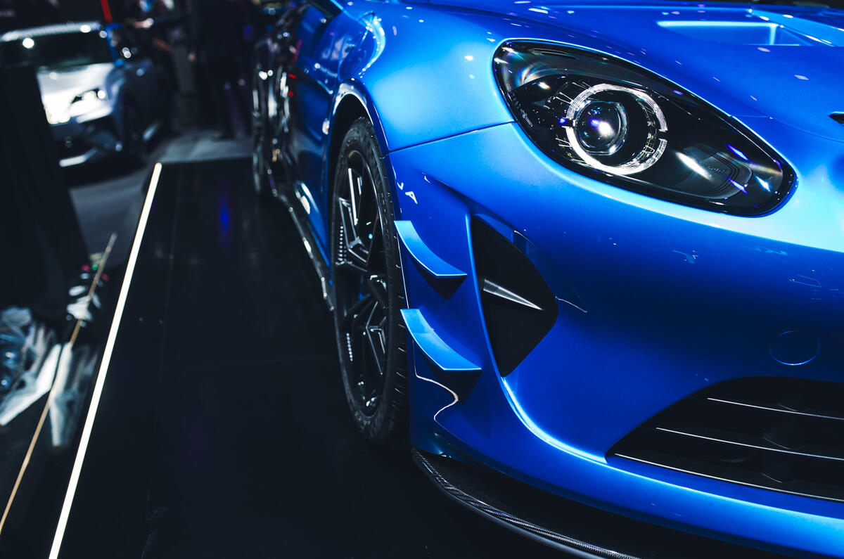 Alpine A110 Ultime R front light closeup Alpine A110 Ultime R front light closeup