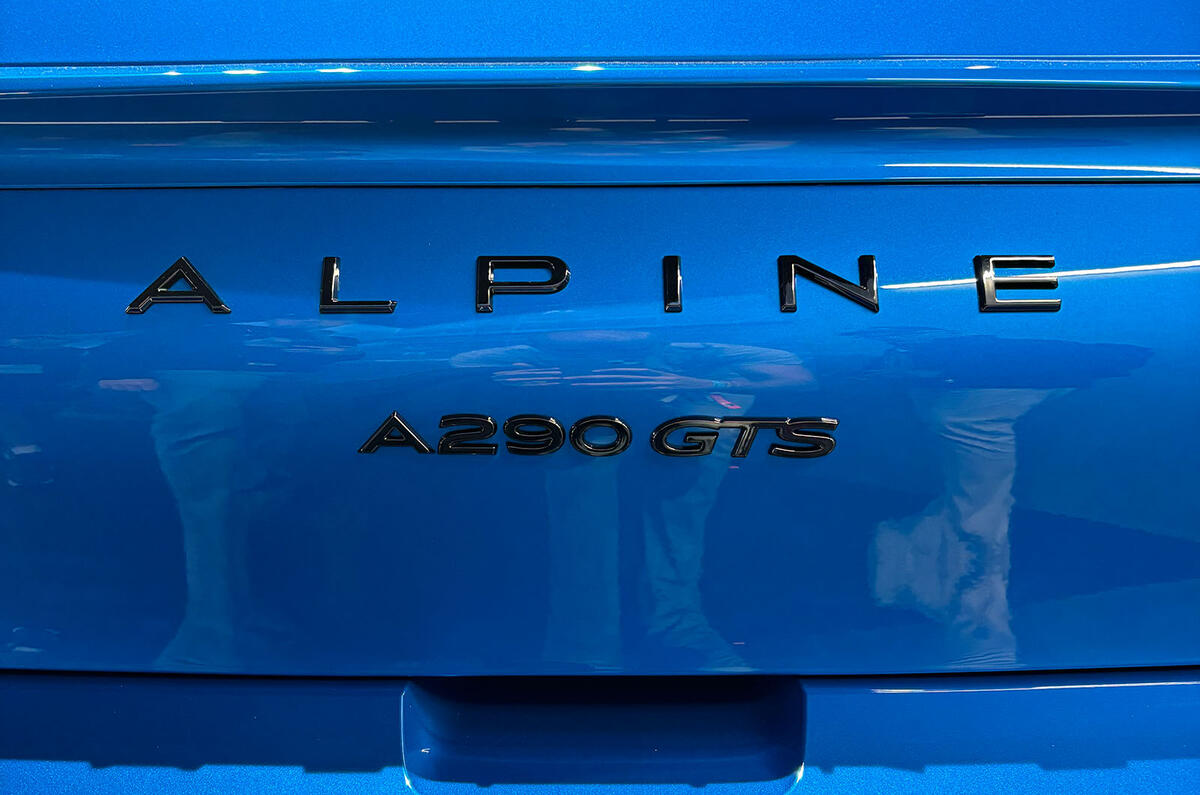 Alpine A290 badge Alpine A290 badge