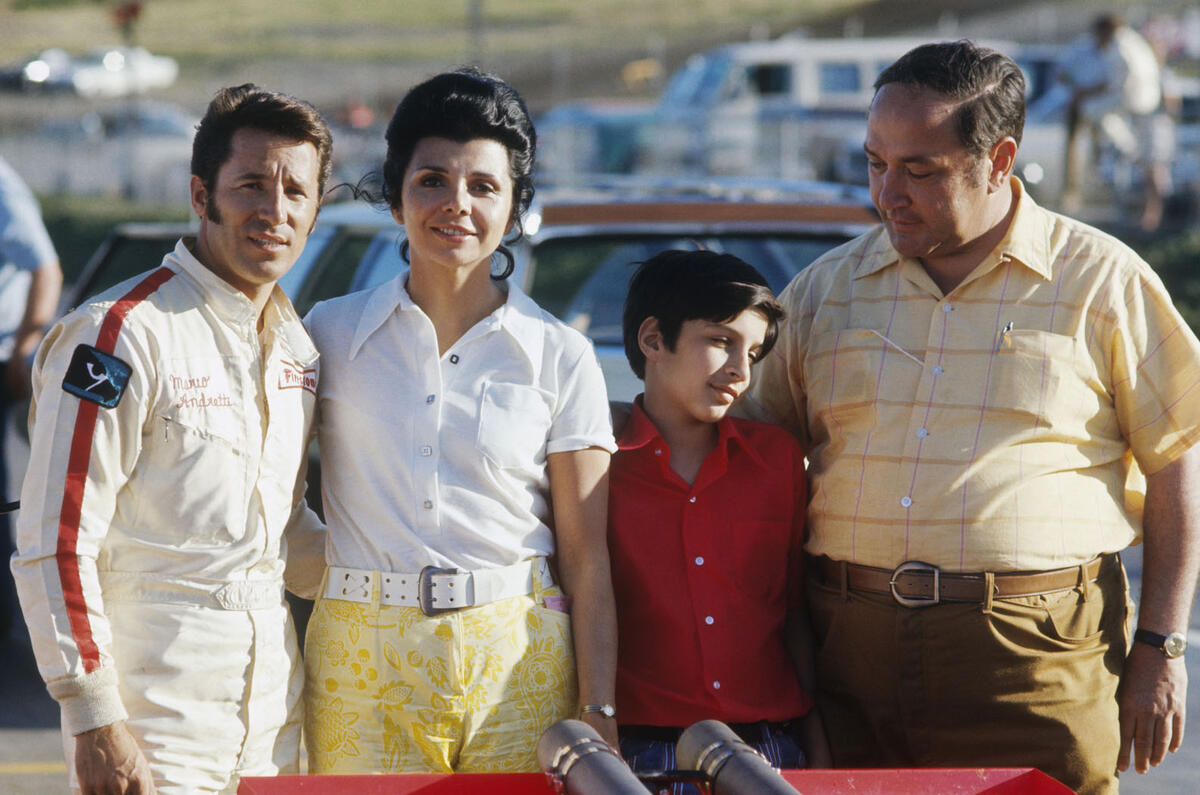 Mario, Michael and Aldo Andretti - image credit Getty Images Mario, Michael and Aldo Andretti - image credit Getty Images