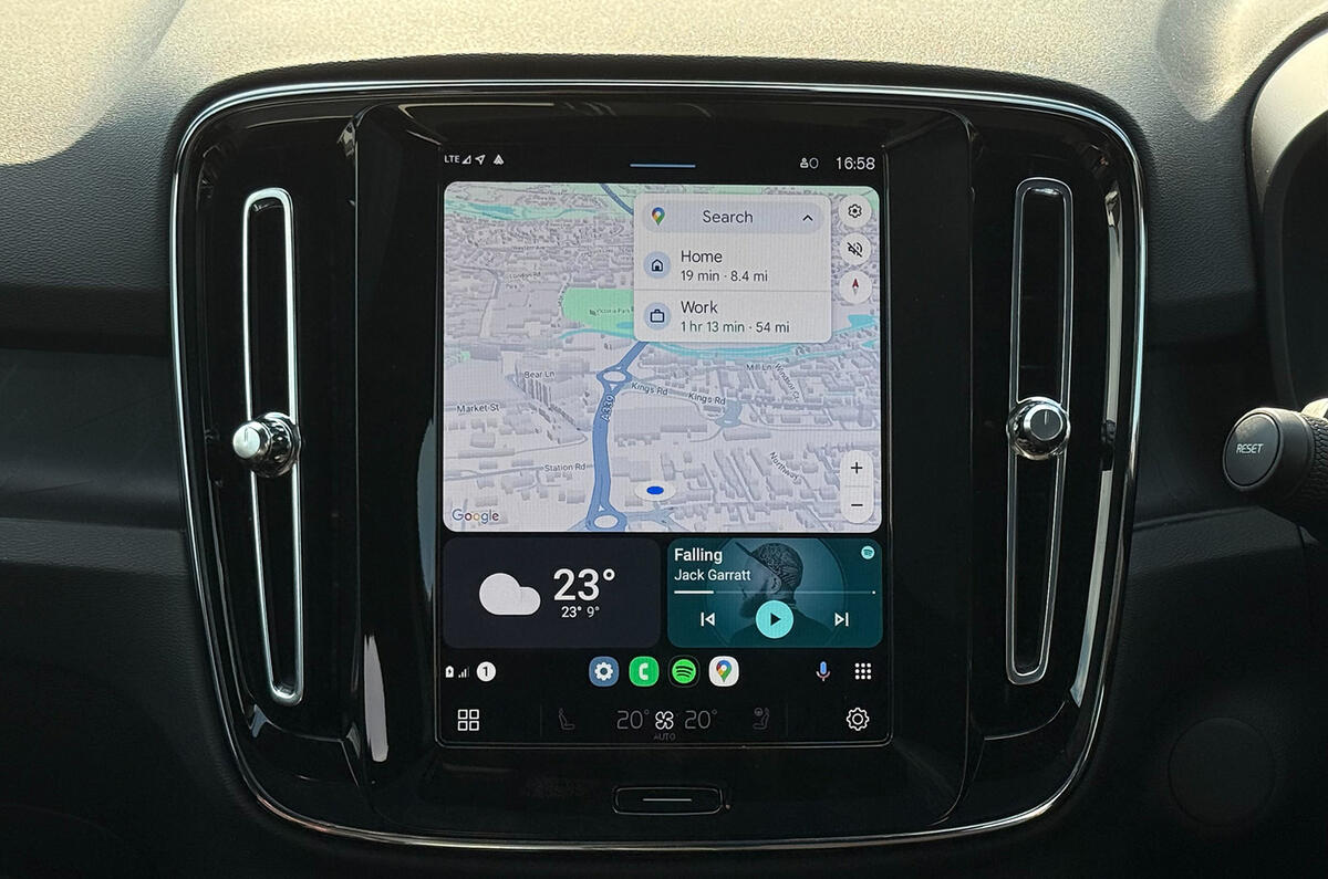 Android Auto main screen