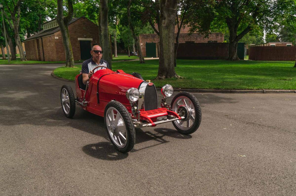 Bugatti Baby II Andy Wallace driving