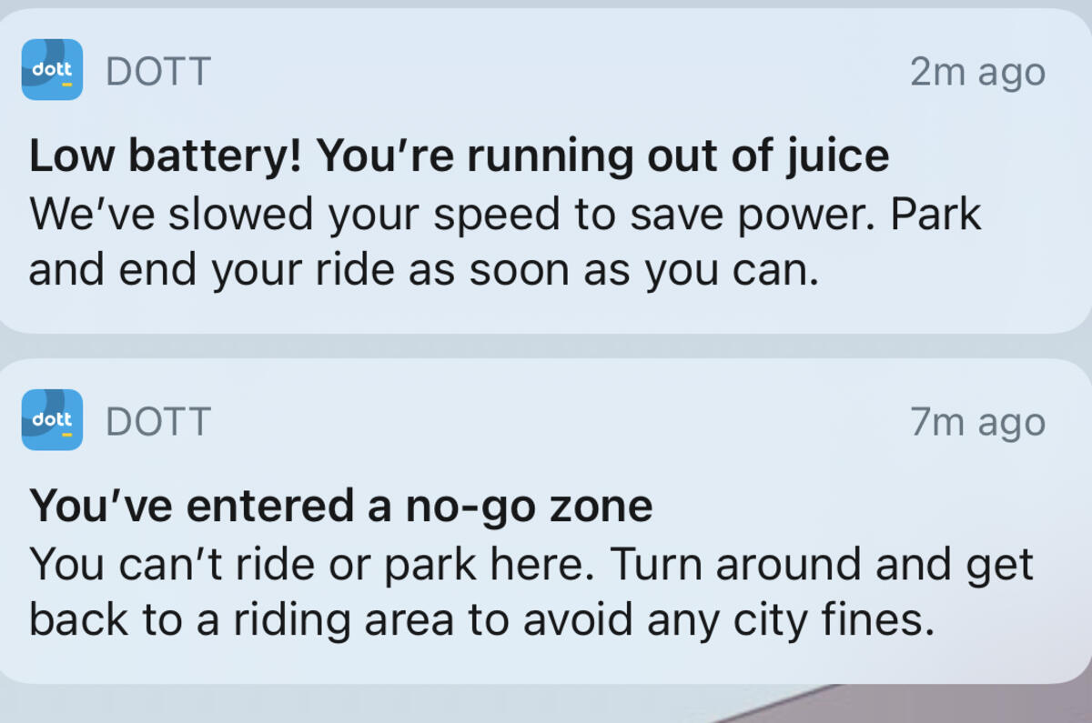 A smartphone is integral to the e-scooter experience - from getting you started to telling you to stop A smartphone is integral to the e-scooter experience - from getting you started to telling you to stop