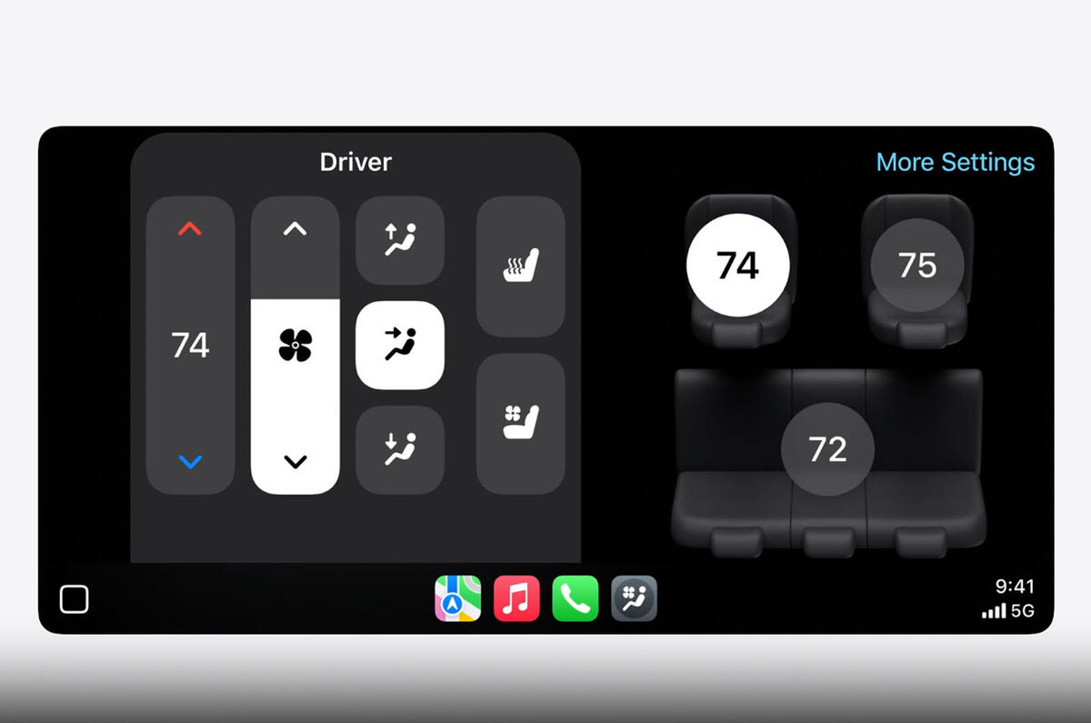 Apple Carplay next gen climate controls Apple Carplay next gen climate controls