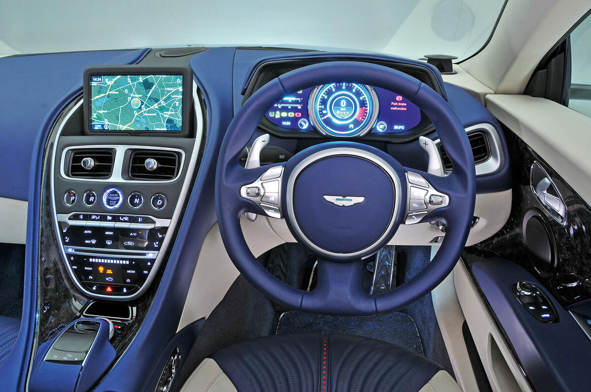 Aston Martin DB11 steering wheel 2 Aston Martin DB11 steering wheel 2