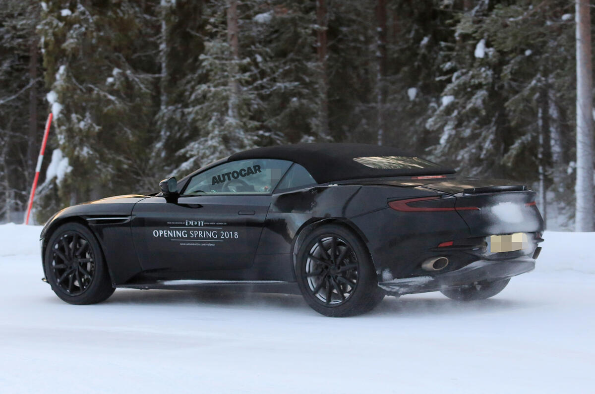 Aston Martin DB11 Volante primed for 2018 launch