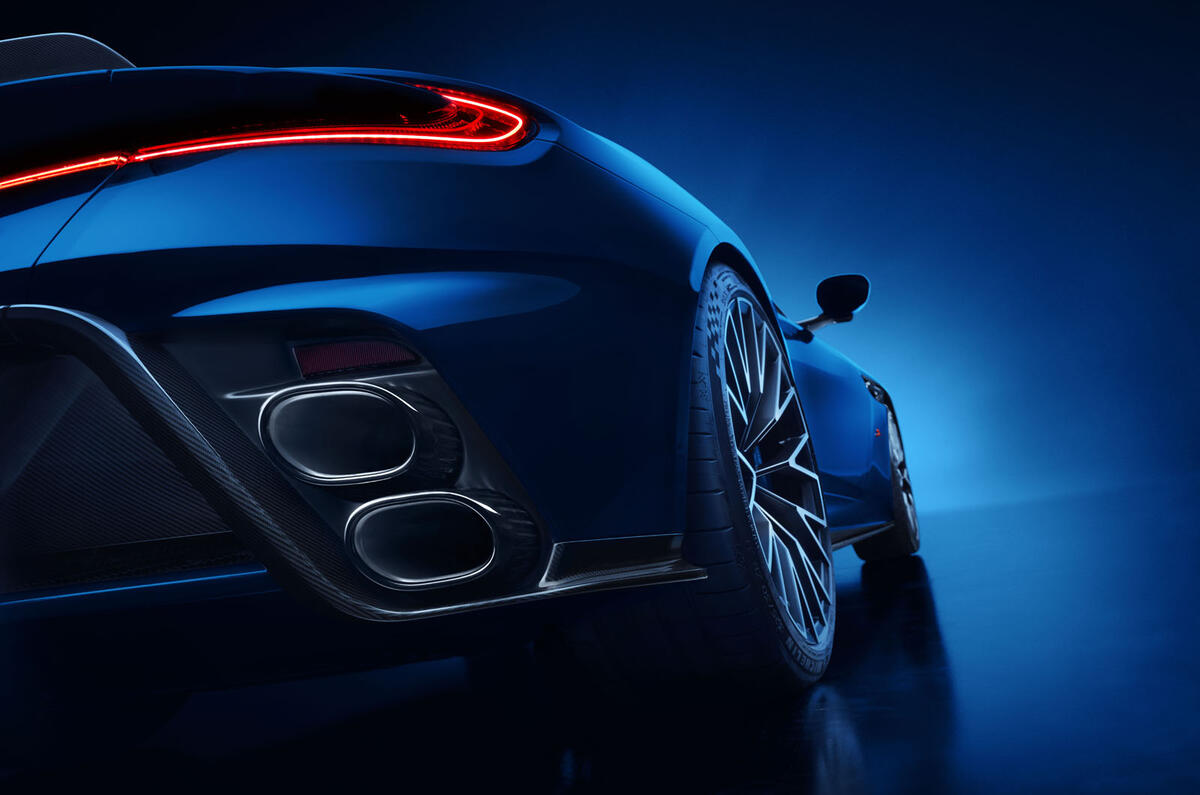 Aston Martin DB12 S exhaust detail Aston Martin DB12 S exhaust detail