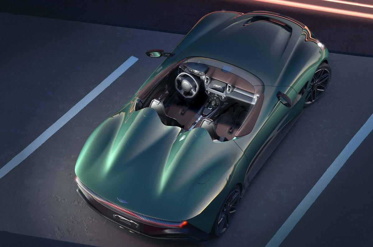 Aston Martin DBR22 2022 birds eye view Aston Martin DBR22 2022 birds eye view