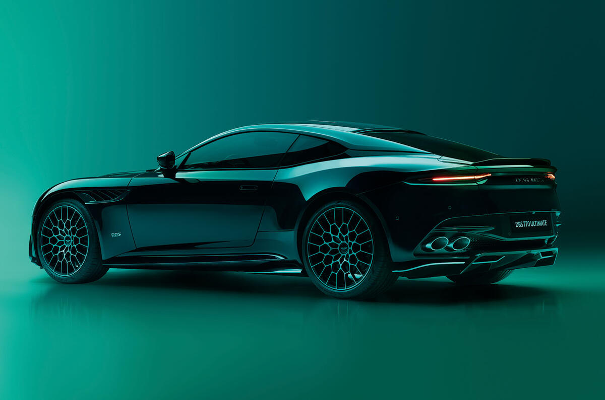 Aston Martin DBS 770 Ultimate rear left three quarter Aston Martin DBS 770 Ultimate rear left three quarter