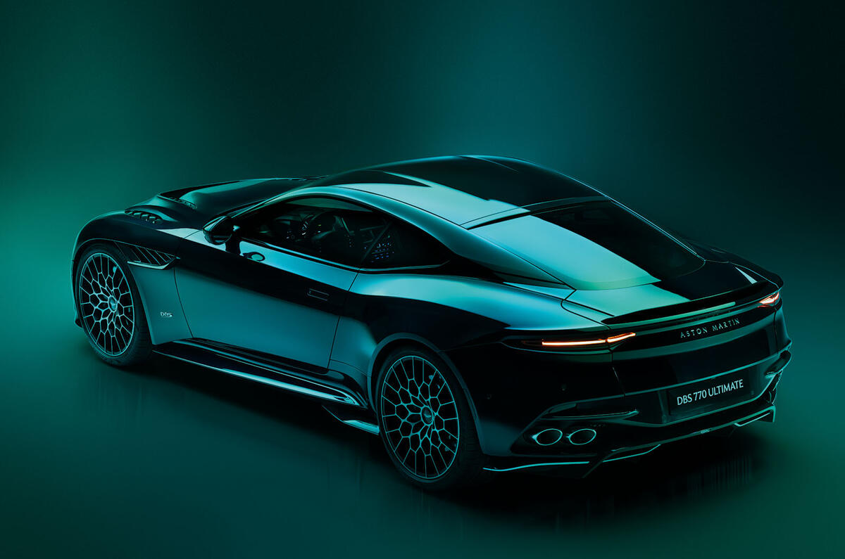 Aston Martin DBS 770 Ultimate rear three quarter Aston Martin DBS 770 Ultimate rear three quarter