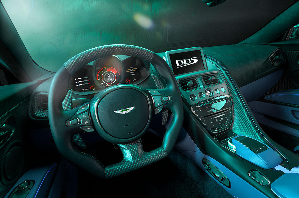 Aston Martin DBS 770 Ultimate steering wheel Aston Martin DBS 770 Ultimate steering wheel