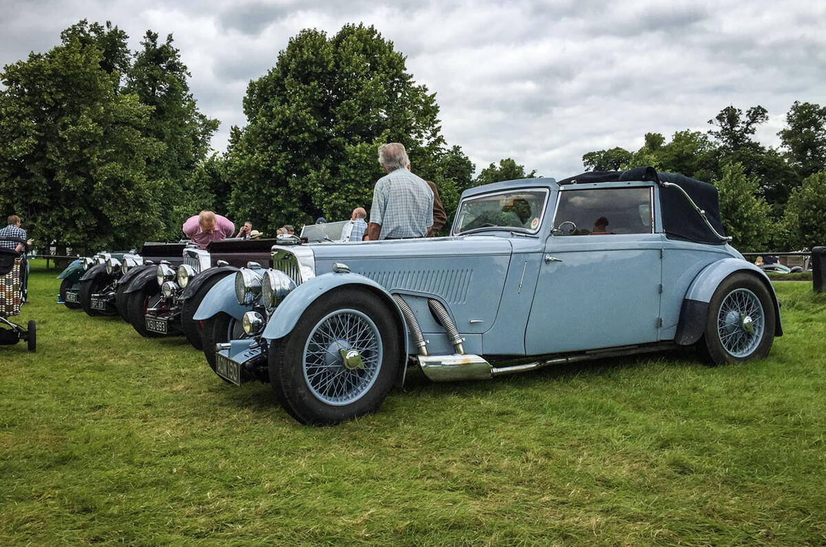 Vintage models lined up Vintage models lined up