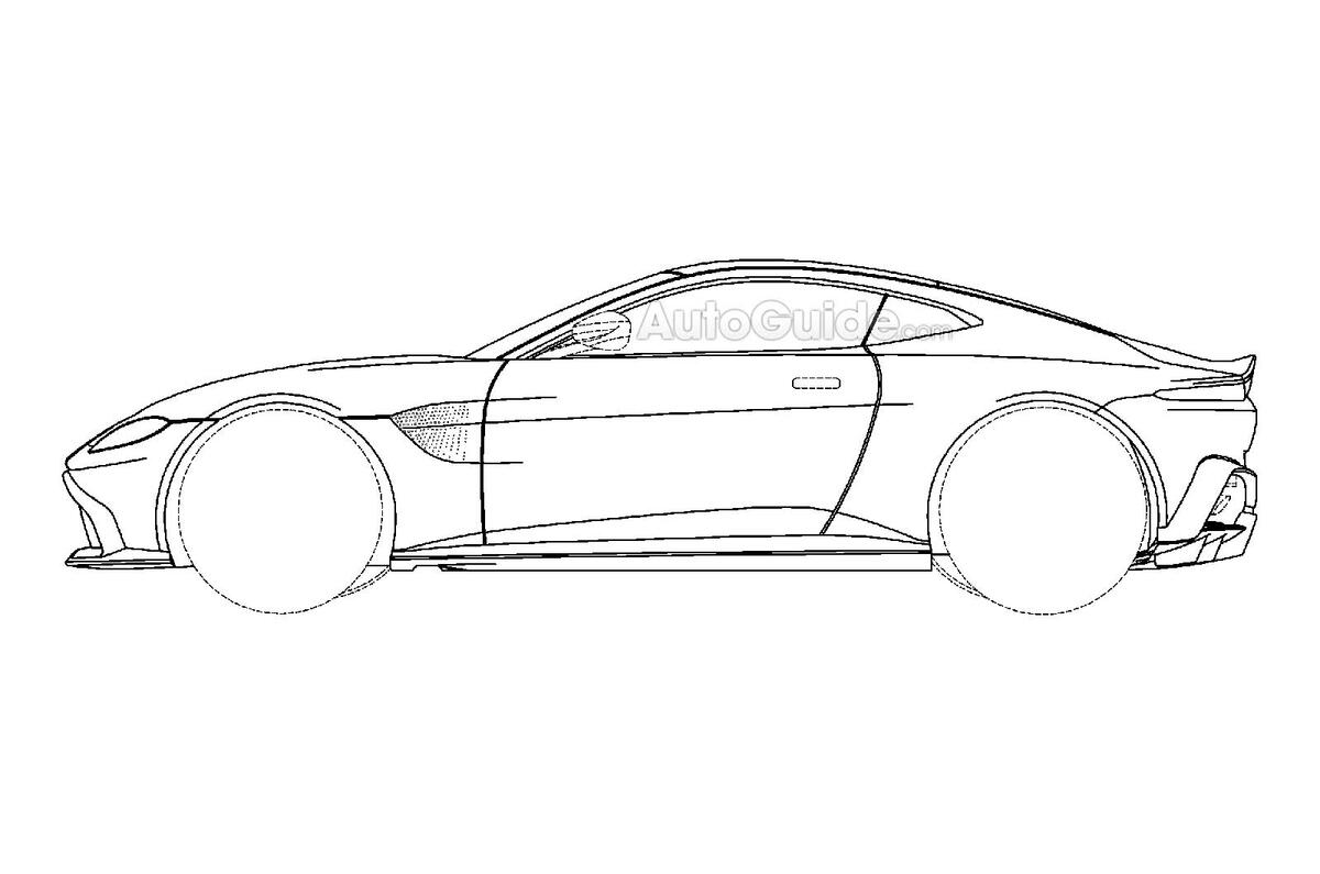 2018 Aston Martin Vantage revealed in patent images