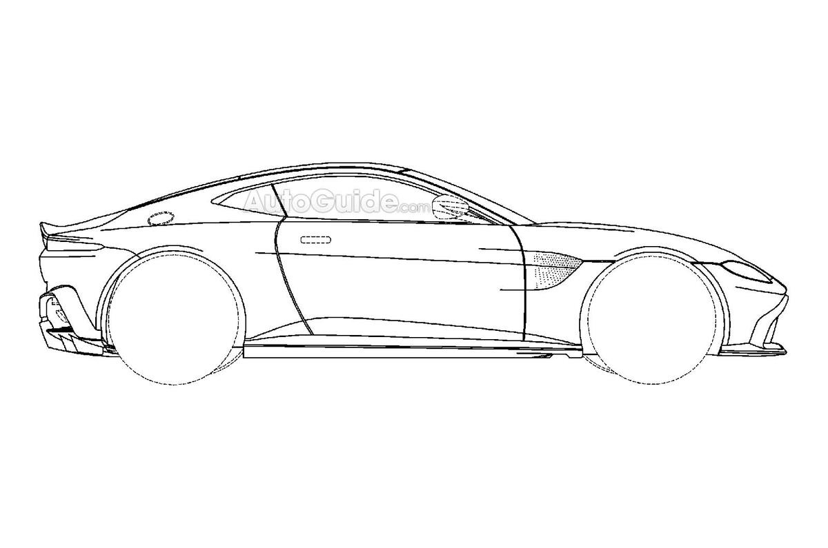 2018 Aston Martin Vantage revealed in patent images