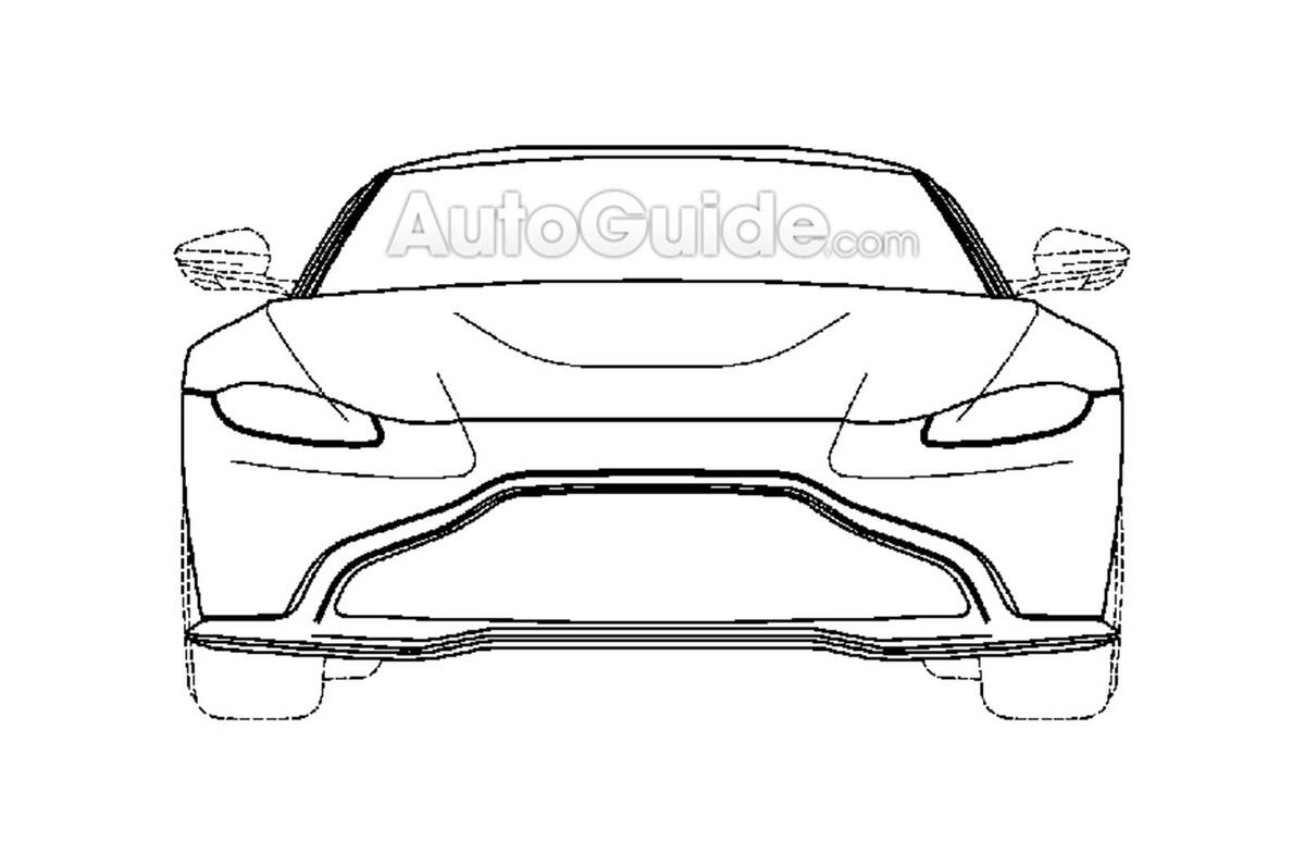 2018 Aston Martin Vantage revealed in patent images