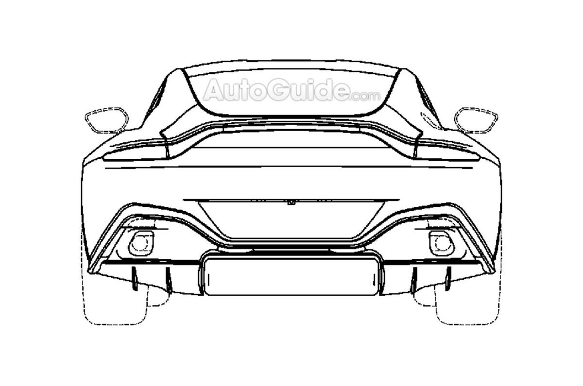 2018 Aston Martin Vantage revealed in patent images