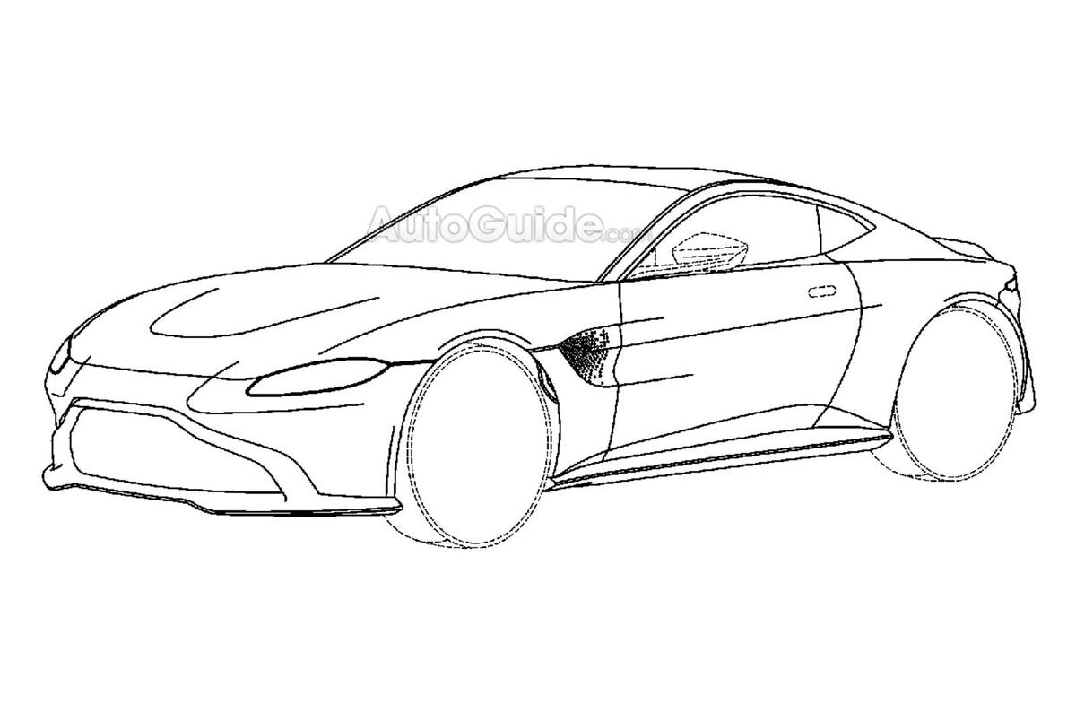 2018 Aston Martin Vantage revealed in patent images