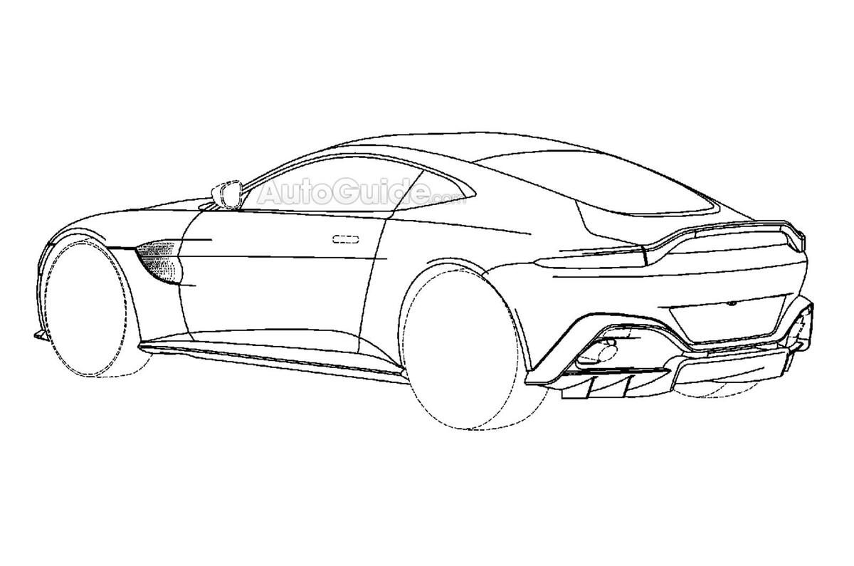 2018 Aston Martin Vantage revealed in patent images
