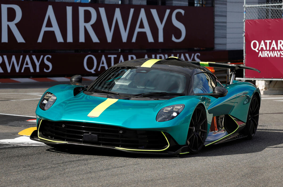 Aston Martin Valhalla Monaco front quarter cornering