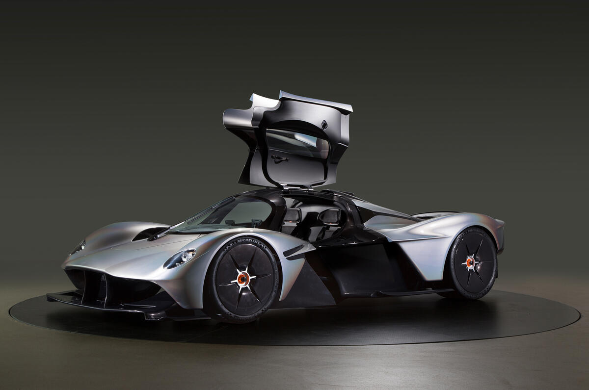 Aston Martin Valkyrie front quarter static studio Aston Martin Valkyrie front quarter static studio
