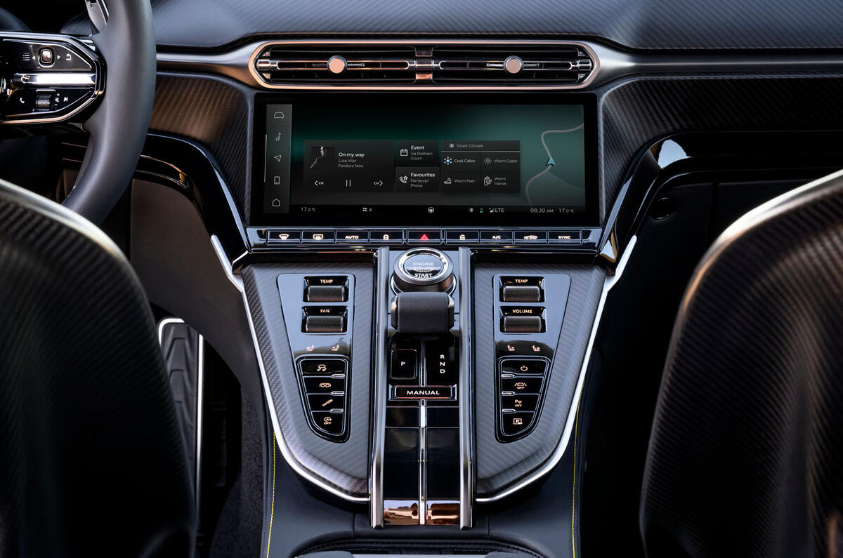 Aston Martin Vantage infotainment Aston Martin Vantage infotainment