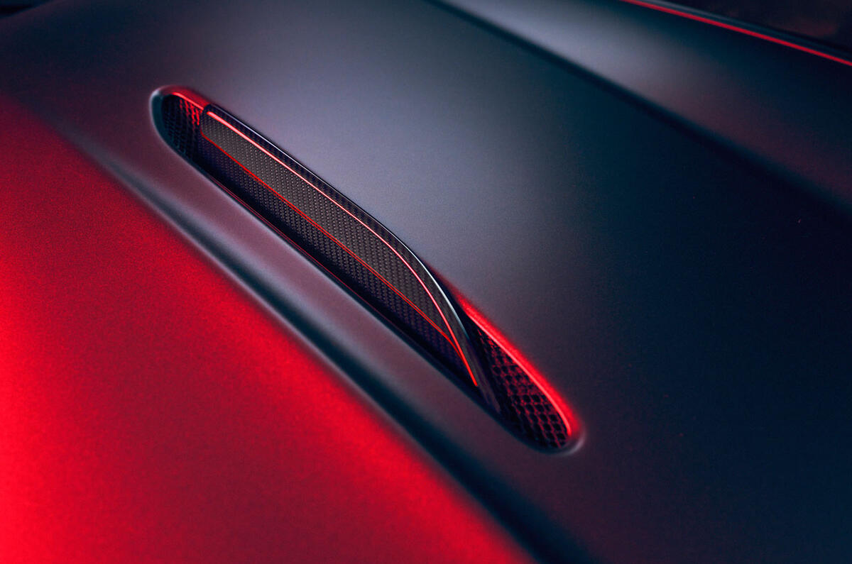Aston Martin Vantage S bonnet vent detail Aston Martin Vantage S bonnet vent detail