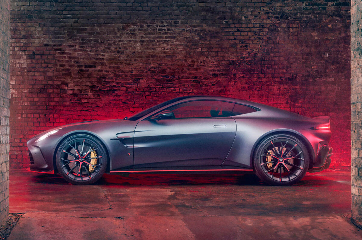 Aston Martin Vantage S side static Aston Martin Vantage S side static