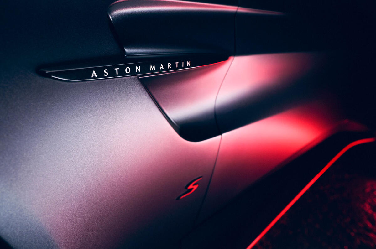 Aston Martin Vantage S side strake detail Aston Martin Vantage S side strake detail