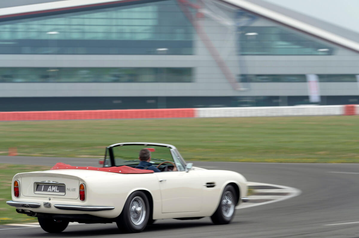 Aston Martin Works electric DB6 Volante - cornering