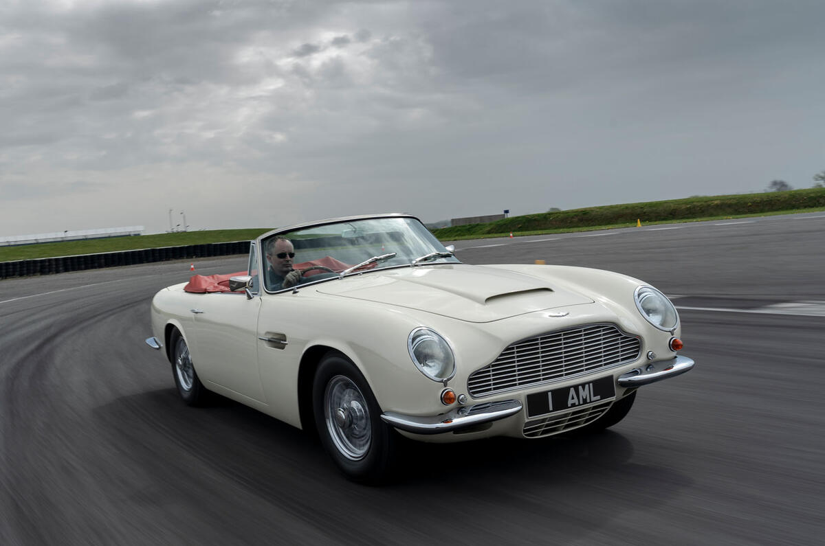 Aston Martin Works electric DB6 Volante - driving