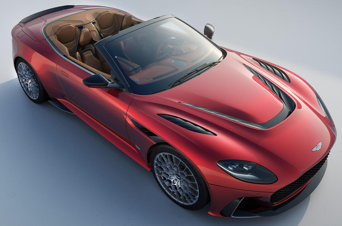 Aston Martin DBS 770 Ultimate Volante roof down Aston Martin DBS 770 Ultimate Volante roof down
