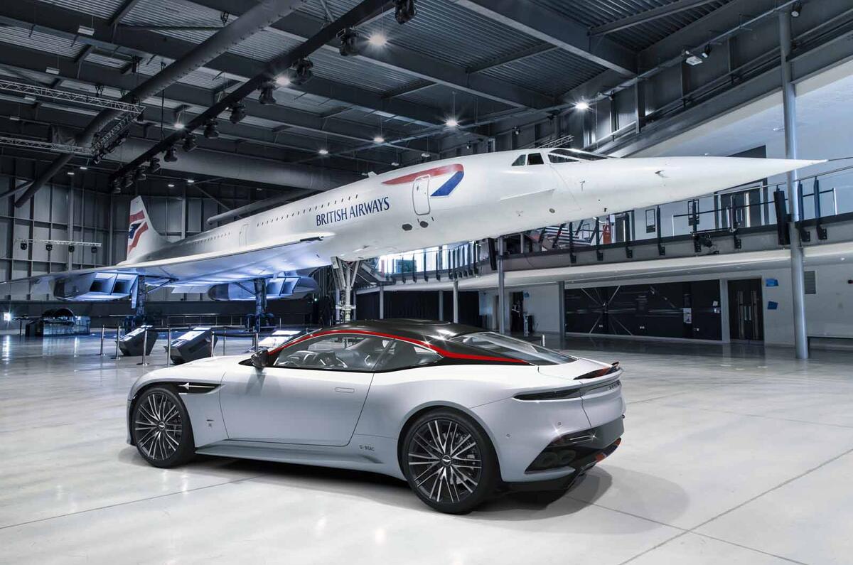 Aston Martin DBS Superleggera Concorde Edition rear plane