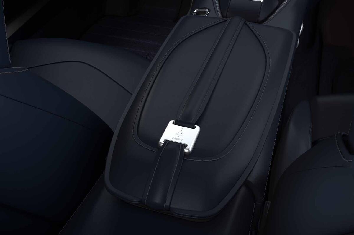 Aston Martin DBS Superleggera Concorde Edition armrest
