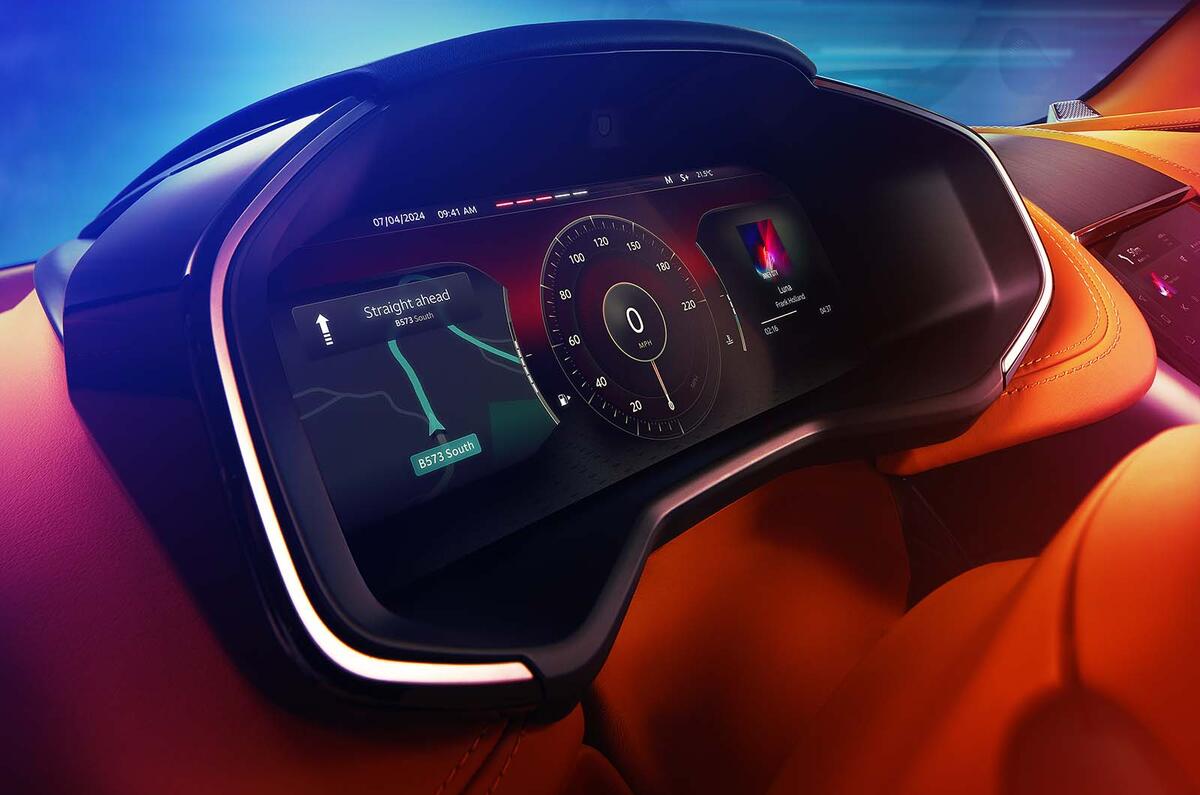 Aston Martin DBX 707 instrument display Aston Martin DBX 707 instrument display