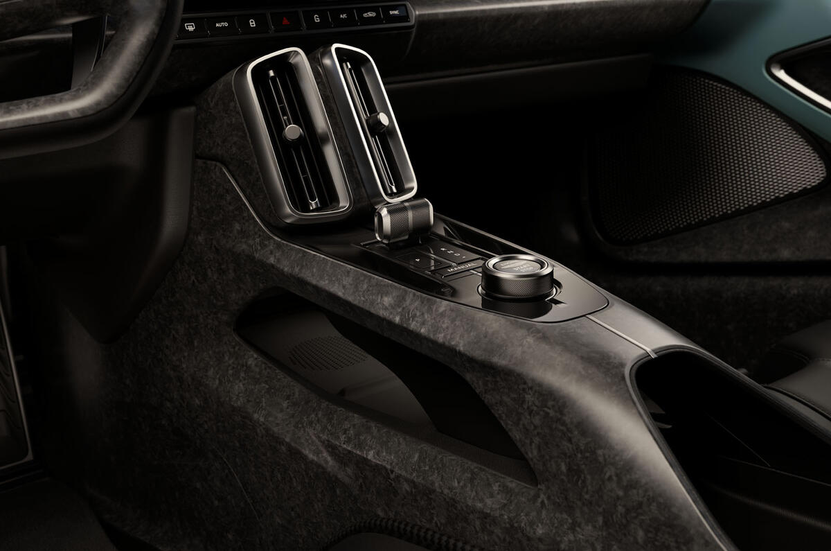 Aston Martin Valhalla   centre console Aston Martin Valhalla   centre console