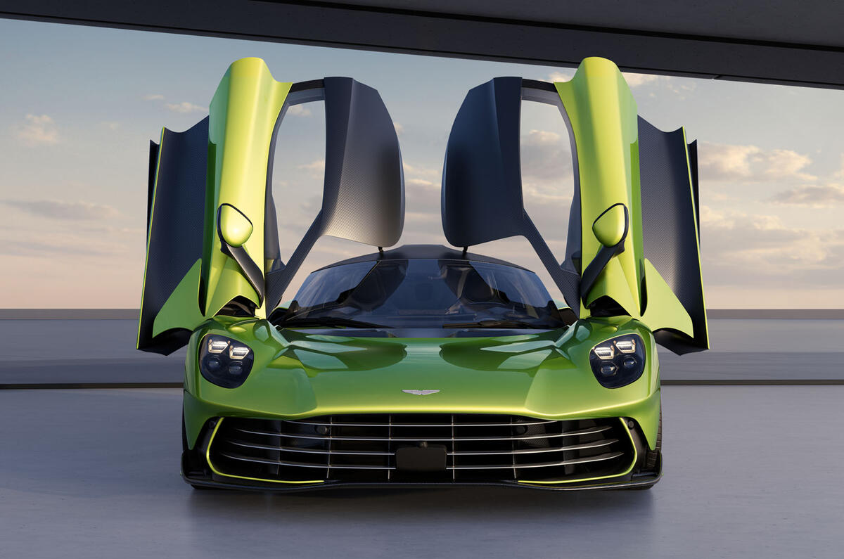 Aston Martin Valhalla   front with doors open Aston Martin Valhalla   front with doors open