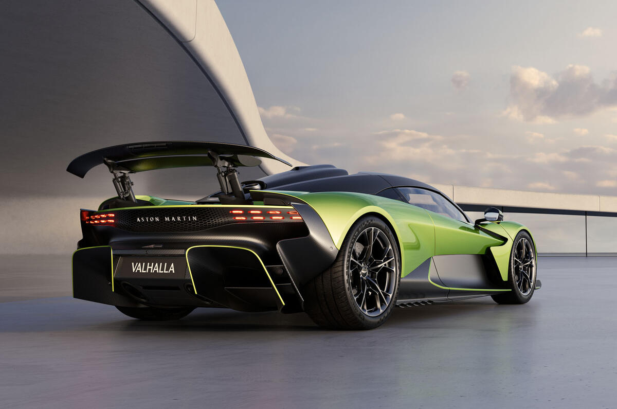 Aston Martin Valhalla   rear from below Aston Martin Valhalla   rear from below