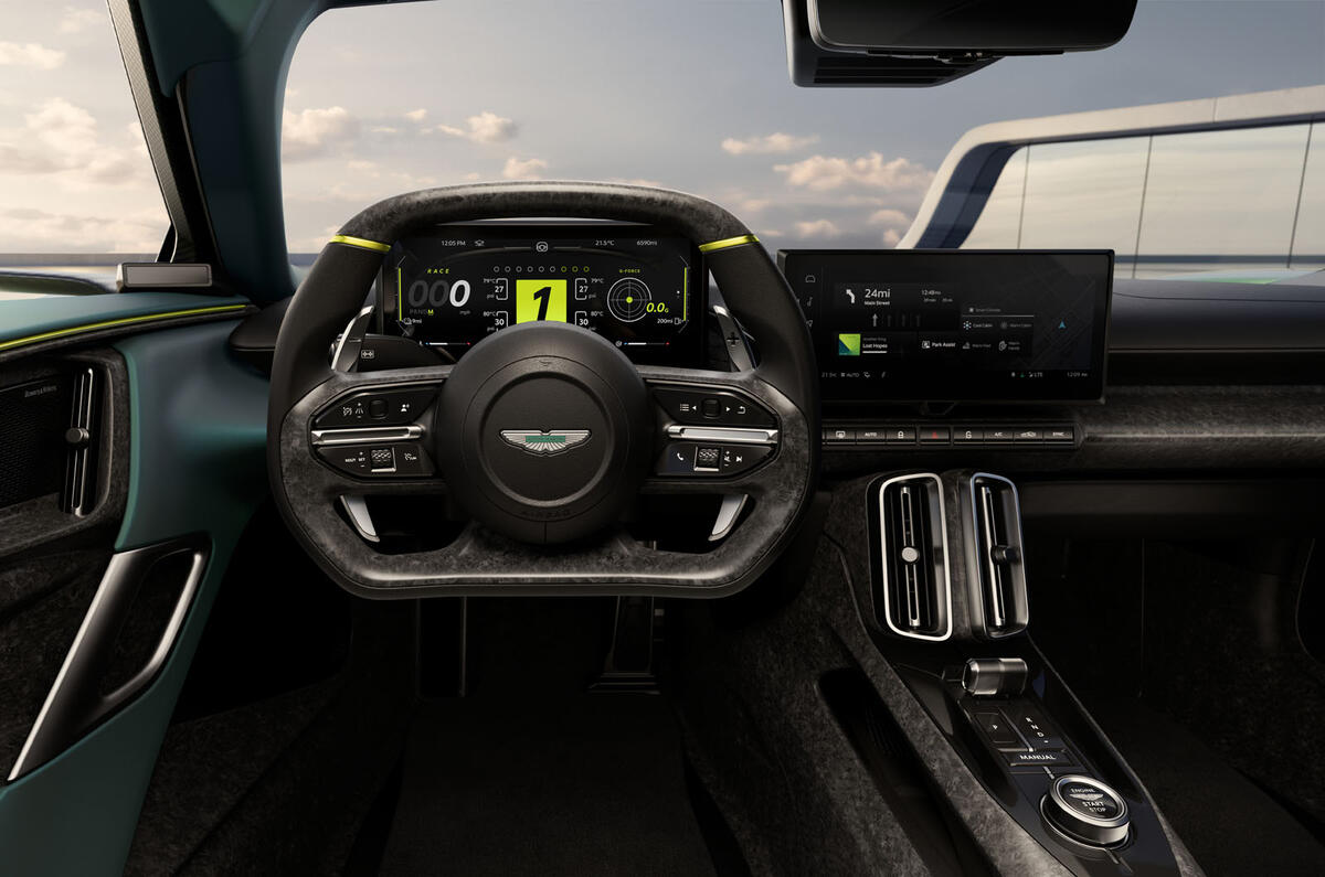 Aston Martin Valhalla   steering wheel Aston Martin Valhalla   steering wheel