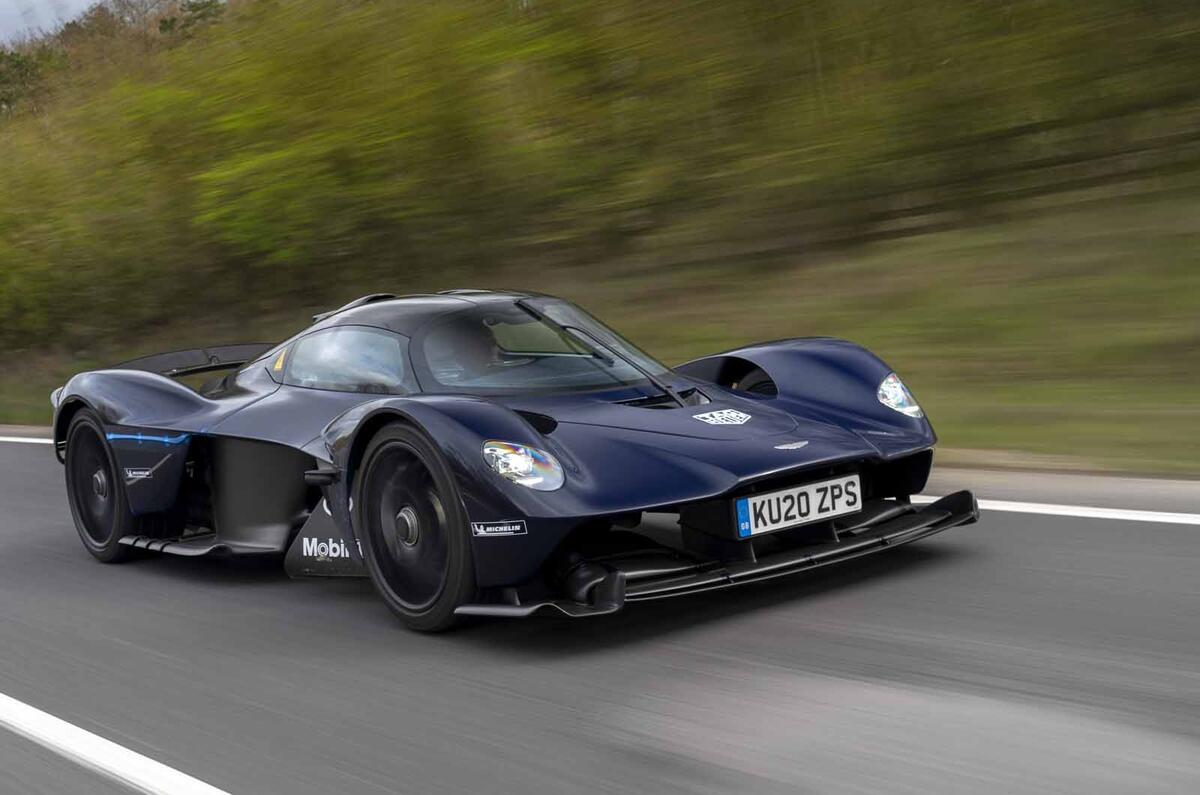 Aston Martin Valkyrie road testing front side  Aston Martin Valkyrie road testing front side