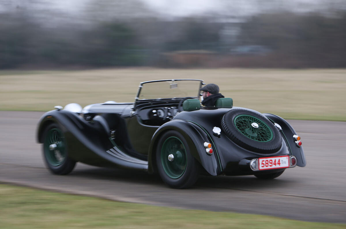 Behind the wheel of Atalanta's resurrected roadster