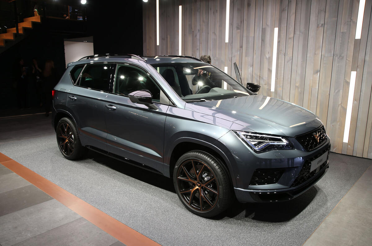 The Cupra Ateca at the Geneva motor show