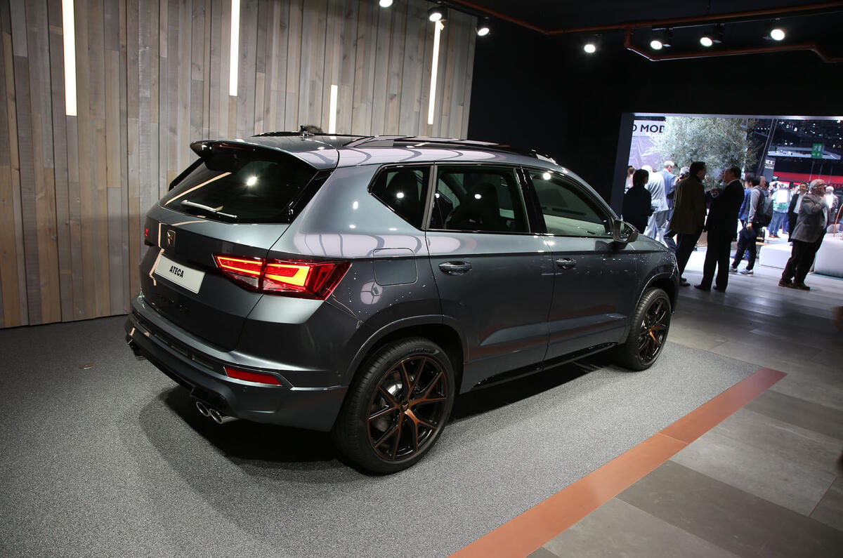 The Cupra Ateca at the Geneva motor show