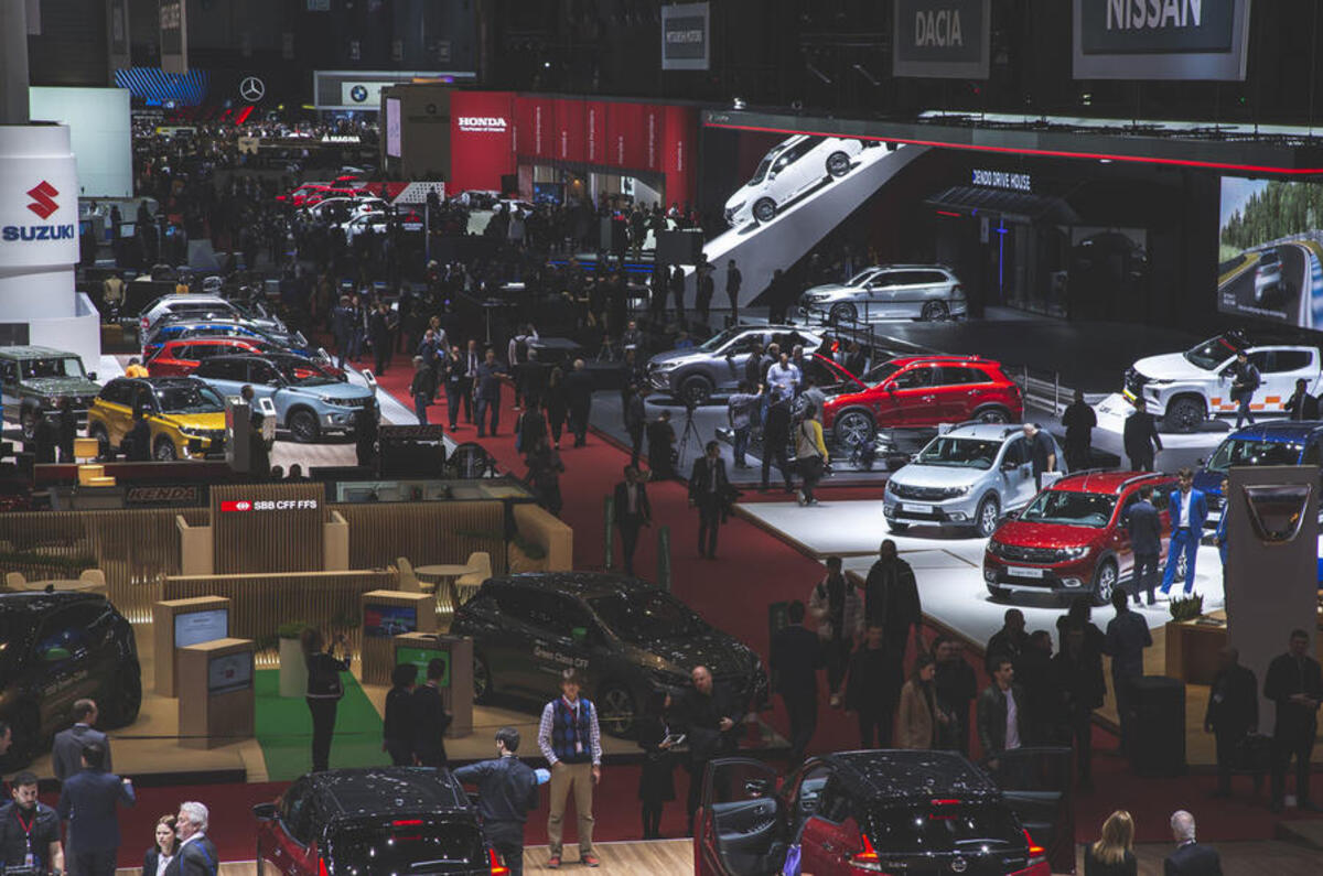 Geneva motor show atmosphere