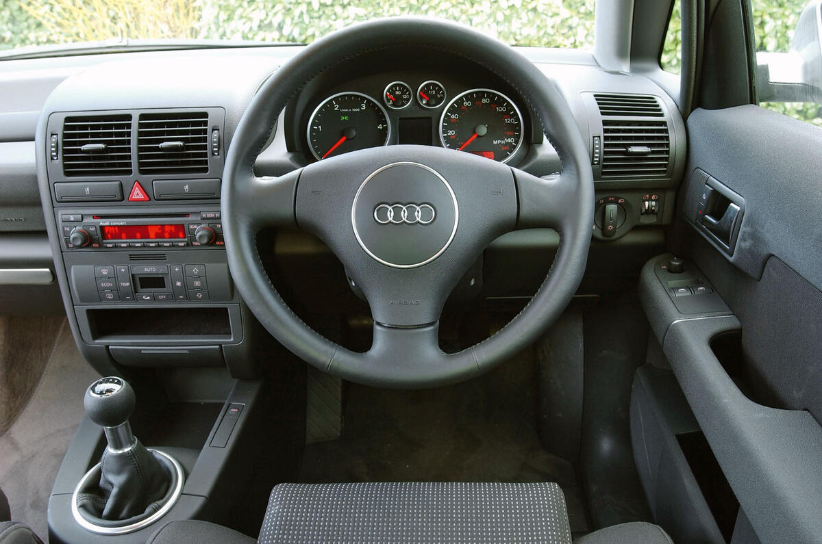 Audi A2 used buying guide - steering wheel