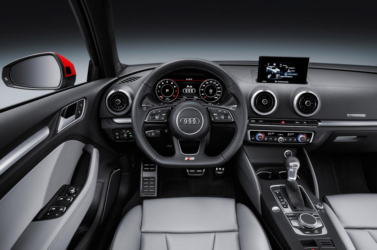 Audi A3 facelift interior