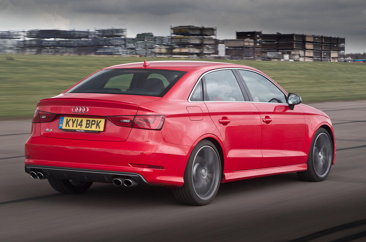 Audi A3 Saloon rear three quarter Audi A3 Saloon rear three quarter