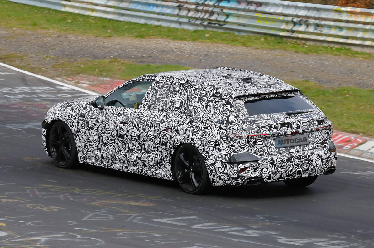 Audi A5 camouflaged rear quarter tracking Audi A5 camouflaged rear quarter tracking