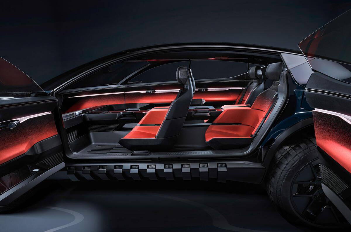 Audi Activesphere concept doors open Audi Activesphere concept doors open