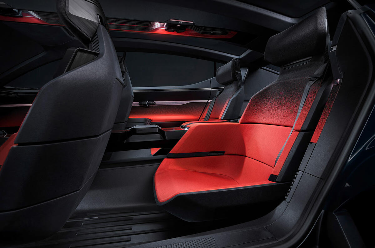 Audi Activesphere concept rear seats Audi Activesphere concept rear seats