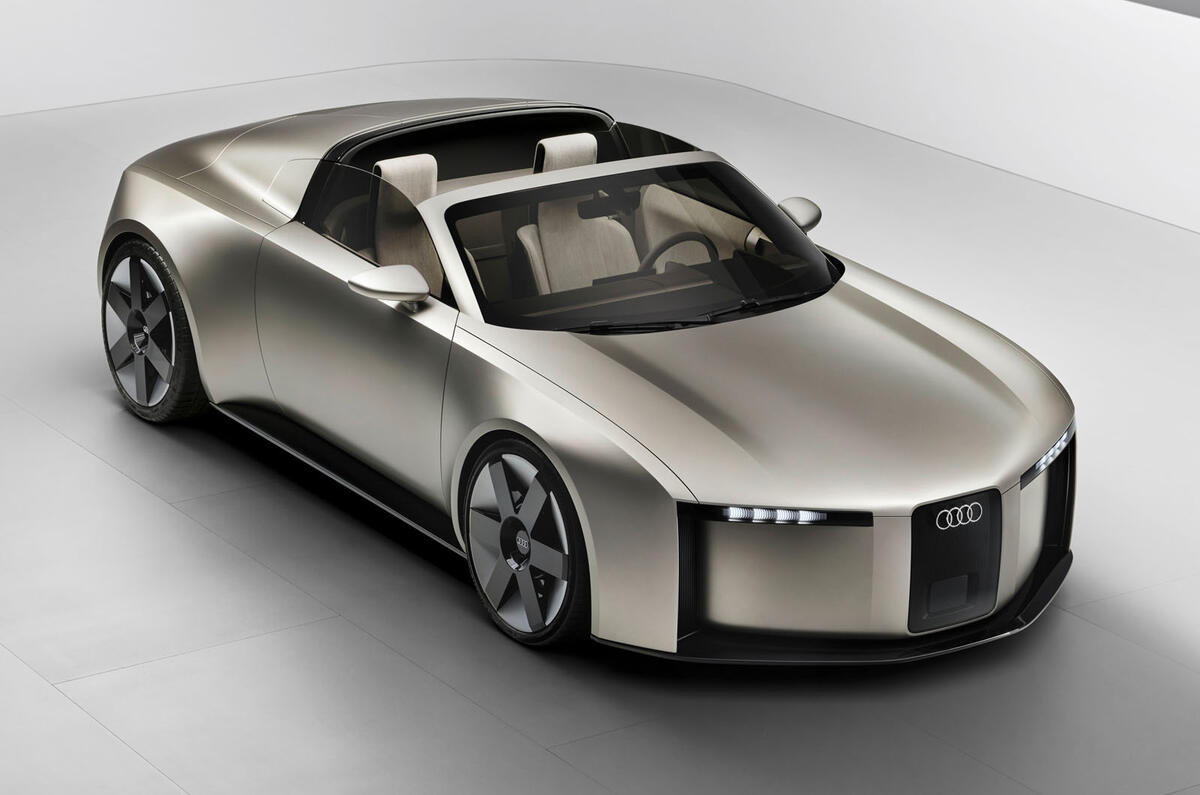 Audi Concept C front quarter high roof open
