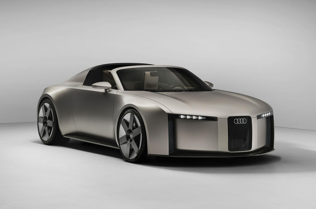 Audi Concept C front quarter roof open